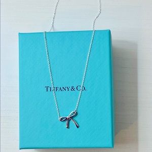 Tiffany & Co. Sterling Silver Mini Bow Necklace-BRAND NEW!